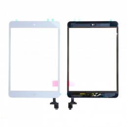 Vitre tactile iPad Mini 1/2 Blanc compatible