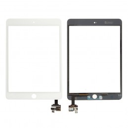 Vitre tactile iPad Mini 3 Blanc compatible