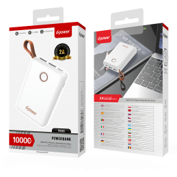 Power Bank 10000 MAH avec ance - Blanc